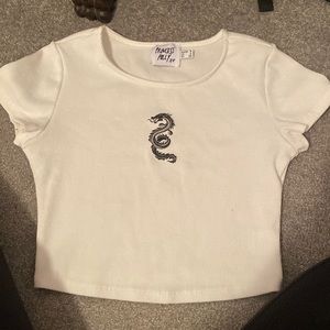 Princess Polly size 4 dragon crop top